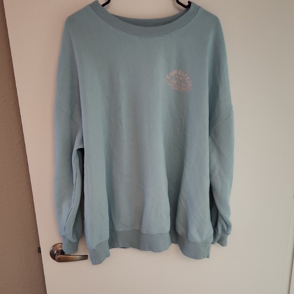 Old Navy Light Blue Crew Neck Sweater